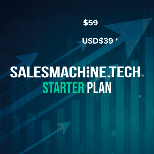 SalesMachine.tech Starter pack offer price reduced from $59 to $39